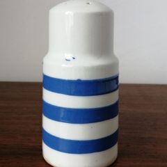 Vintage Carrigaline Colleen Blue Striped Pepper Shaker