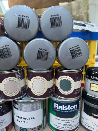 Multiple paint samples