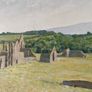Y Bishop Irish Landscape Old Ruins Oil on Canvas Picture Image 8