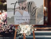Welcome wedding sign with your photo