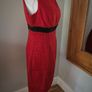 Stunning Sonia Pena Red Wool-Blend Tweed Occasion Dress - Uk10-12 Image 4