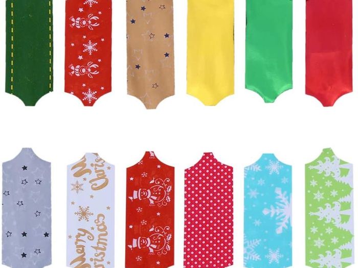 24 Pieces Large Christmas Pull Bows Ribbon Wrap Present Decoration