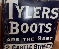 Vintage enamel sign