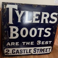 Vintage enamel sign
