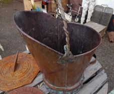 Antique Copper Fireside Bucket