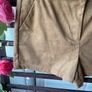 Tan suede effect shorts size 12 papaya brand Image 4