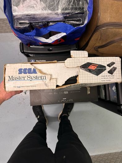Sega Master System console and games Sonic