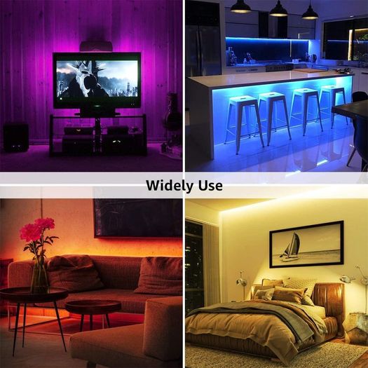LED Strip Lights 10m with Remote, Sunvook LED Light 32.8ft 300 LED 5050 RGB Lighting IP65 Waterproof Dust-Proof LED lights with 44 Keys Remote Control for Indoor and Outdoor Christmas Decoration (10m)