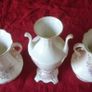 3 Piece Large Royal Tara Irish Blossoms Pattern Gold Gilt Double Handled Vases Made In Ireland Image 8