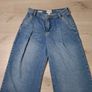Denim wide leg jeans size UK 8L Image 2