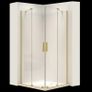 Shower enclosure Brushed Gold - 90x90 - Excellent condition - As New Image 2