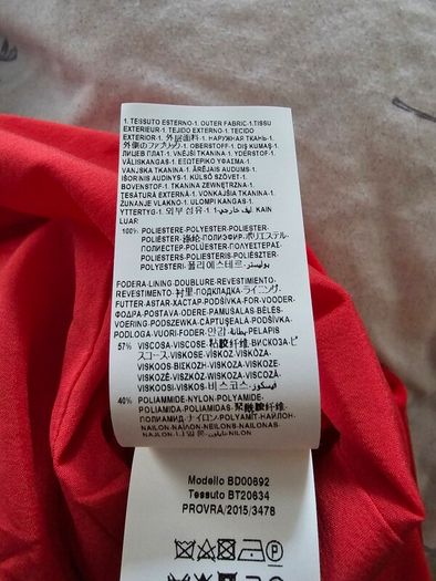 Versus Versace Red Zip Up Dress