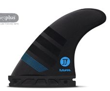 Futures Small John John Florence Alpha Carbon Thruster Surfboard Fin - Black Blue