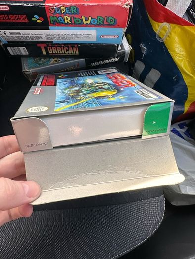 Super Nintendo retro console + games Mario snes
