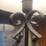 Wrought Iron Table Lamp with Shade Image 5