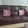 Leather couch & 2 armchairs Image 2
