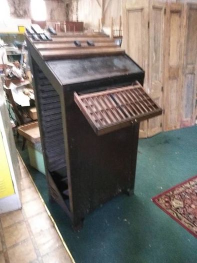 Vintage Steel Printers Cabinet