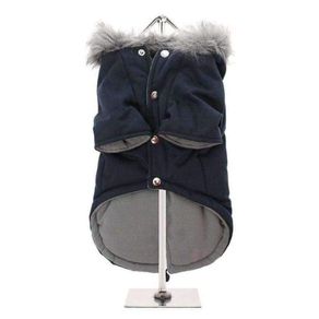 Urban pup Mod fishtail Parka Dog Coat Black