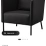 ikea black armchairs, Image 3