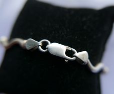 Vintage 925 Sterling Silver  Bracelet L-7" 8,8g