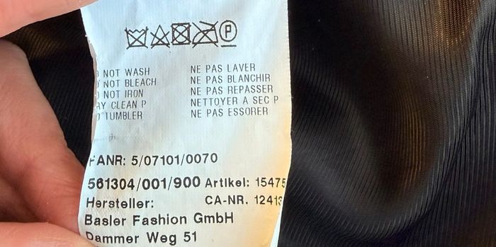 Basler vintage faux fur coat black luxury chic