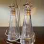 Vintage Glass Cruet Set with Grape Stoppers Image 3