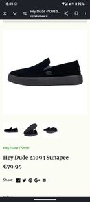 Hey Dude Sunapee Runners Shoes Brand New Size Uk 10 Eu 44 29cm Half Price