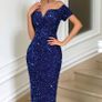 blue sequin dress Image 4