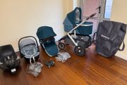Uppababy Vista Finn V2 maxi cosy car seat with isofix rotating