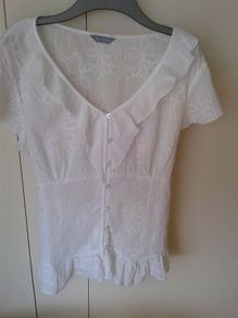 Per Una White Top Size 14