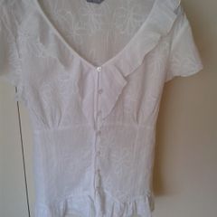 Per Una White Top Size 14