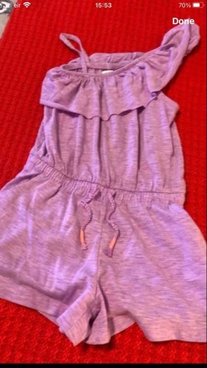 Girls next shorts suit age 5
