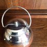 Vintage Wooden Oak and Chrome Loose Tea Canister Image 4