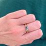 9ct Gold Vintage Blue Gemstone Ring Image 2