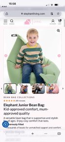 Elephant Junior Bean Bag - 2 available