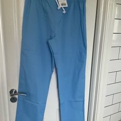 New Unisex Trousers HappyFIT Light Blue scrub trousers large