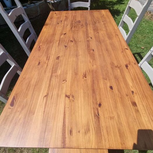 Solid Wood Dining Table and Chairs