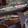 Orla Kiely Pink Green Tan Ivory Floral Stem Oilcloth Crossbody Bag Image 10