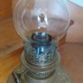 Antique French large oil lamp brass base works Image 2