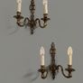 Pair of Antique French Bronze Wall Sconce Image 3