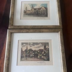 two framed prints