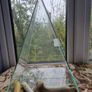 Glass ritual pyramid with bones and candle Image 2