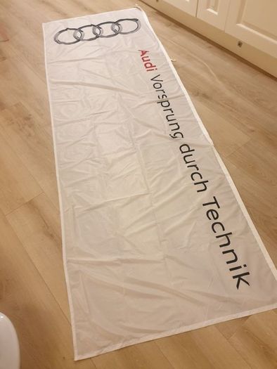 2 audi flags banners