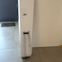 White floating shelves