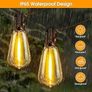 Festoon Lights Mains Powered - 30Ft/9.25M LED Garden String Lights Waterproof Outside Light Bulb 12+1 ST38 Plastic Bulbs Gazebo Pergola Patio Bistro Hanging Lights Image 3