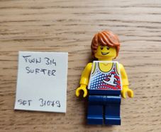 lego twn314 surfer, set 31079