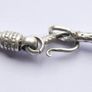 Vintage heavy 925 Sterling Silver 5mm round Byzantine Chain Necklace length 20" - 39g Image 7