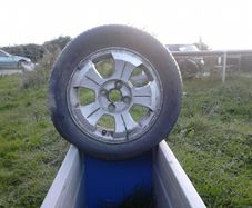 alloy wheels and tyres 14" price  per wheel