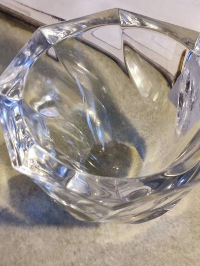 Orrefors Crystal Bowl Paperweight Style Residence by Olle Alberius Sweden