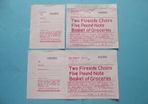 1972 Two tickets from Mens' Sodality Raffle in aid of Jesuit Missions